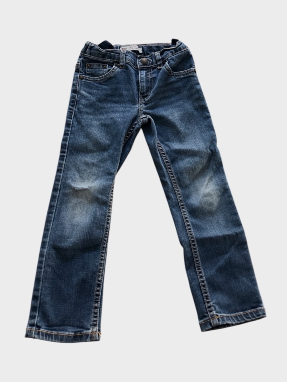Levi’s Boys 511 Slim Jeans 5 Reg Blue Denim Worn Distressed